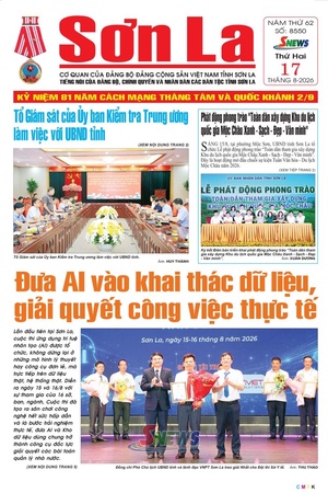 Báo Sơn La, thứ 2 ngày 17/8/2026
