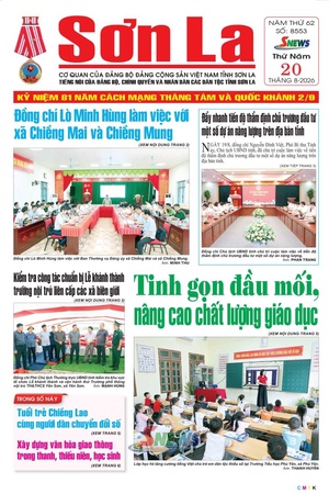 Báo Sơn La, thứ 5 ngày 20/8/2026