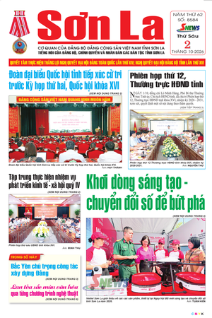 Báo Sơn La, thứ 6 ngày 2/10/2026