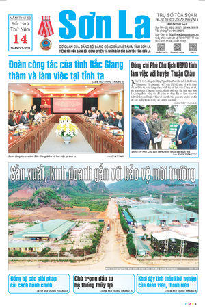 Báo Sơn La, thứ 5 ngày 14/3/2024