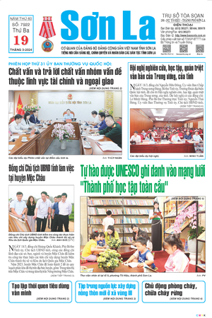 Báo Sơn La, thứ 3 ngày 19/3/2024