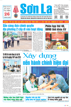 Báo Sơn La, thứ 5, ngày 26/6/2025