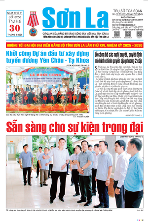 Báo Sơn La, thứ 2, ngày 30/6/2025