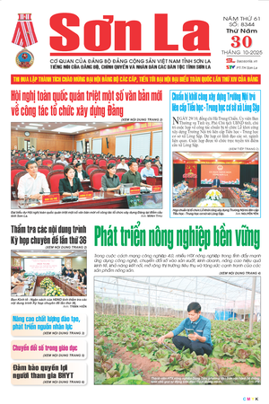 Báo Sơn La, thứ 5, ngày 30/10/2025