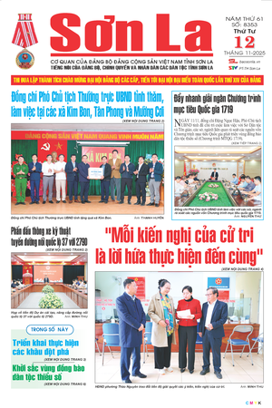 Báo Sơn La, thứ 4, ngày 12/11/2025