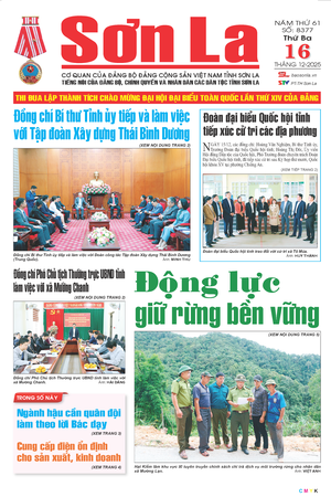 Báo Sơn La, thứ 3, ngày 16/12/2025