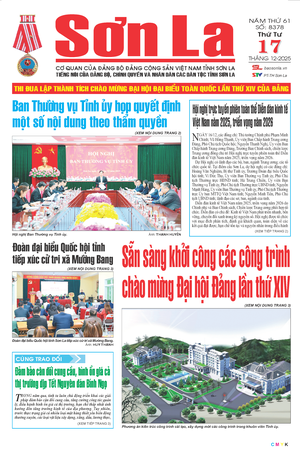 Báo Sơn La, thứ 4, ngày 17/12/2025