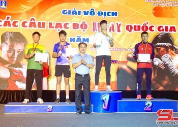Đoàn VĐV Sơn La đoạt 4 huy chương tại Giải Vô địch các Câu lạc bộ Muay Quốc gia năm 2024