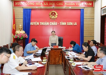 Đoàn giám sát Ban Kinh tế - Ngân sách HĐND tỉnh làm việc tại huyện Thuận Châu