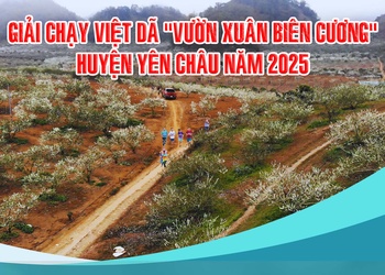 Giải chạy Việt dã “Vườn xuân biên cương” huyện Yên Châu năm 2025

