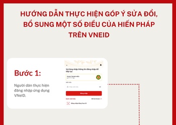 Hướng dẫn thực hiện góp ý sửa đổi, bổ sung một số điều của Hiến pháp trên VNeID