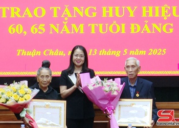 Trao tặng Huy hiệu Đảng đợt 19/5