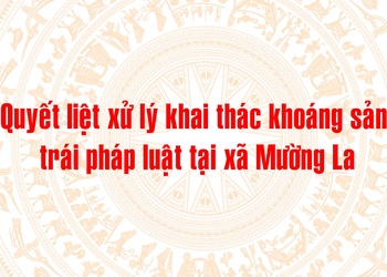Quyết liệt xử lý khai thác khoáng sản trái pháp luật tại xã Mường La