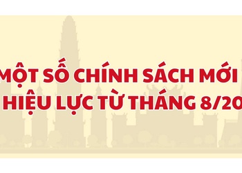 Một số chính sách mới có hiệu lực từ tháng 8/2025