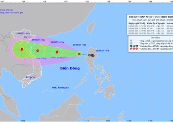 Áp thấp nhiệt đới, gió giật cấp 9, ở khu vực Bắc Biển Đông