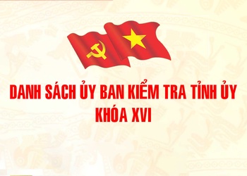 Danh sách Uỷ ban Kiểm tra Tỉnh uỷ khoá XVI