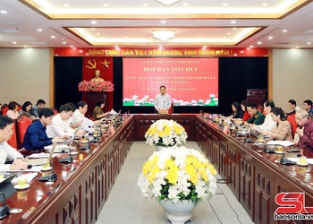 Họp Ban tổ chức Lễ kỷ niệm 130 năm Ngày thành lập tỉnh Sơn La