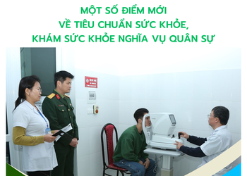 Một số điểm mới về tiêu chuẩn sức khỏe, khám sức khỏe nghĩa vụ quân sự