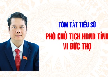 Tóm tắt tiểu sử đồng chí Vi Đức Thọ, Phó Chủ tịch HĐND tỉnh
