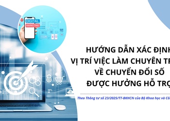 Hướng dẫn xác định vị trí việc làm chuyên trách về chuyển đổi số được hưởng hỗ trợ