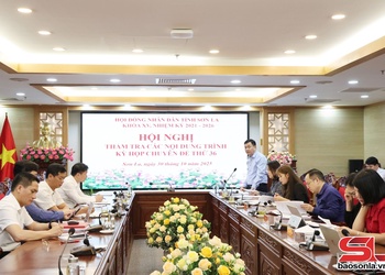 Thẩm tra các nội dung trình Kỳ họp chuyên đề lần thứ 36
