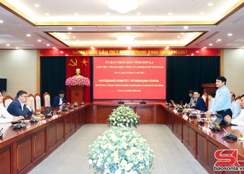 UBND tỉnh Sơn La làm việc với đại diện Công ty ASTERAUTO Việt Nam