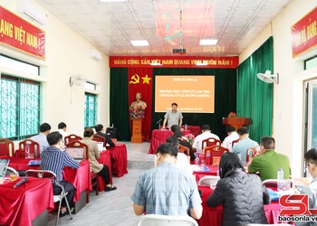 Thường trực Tỉnh ủy thăm và làm việc với xã Mường Khiêng