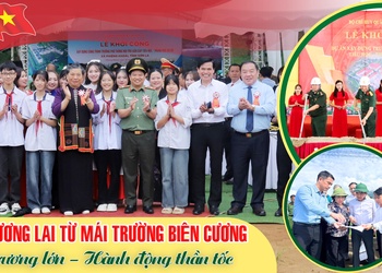 Xây tương lai từ mái trường biên cương