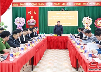 Thường trực Tỉnh ủy làm việc với Đảng ủy xã Chiềng Mai