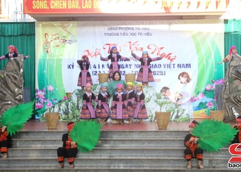 Rộn ràng hội thi văn nghệ tại Trường Tiểu học Tô Hiệu