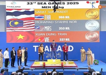 Cử tạ Việt Nam nỗ lực vượt thách thức tại SEA Games 33