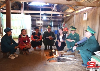 Đồn Biên phòng Mường Lèo hướng về Đại hội lần thứ XIV của Đảng