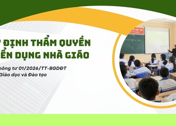 Quy định thẩm quyền tuyển dụng nhà giáo