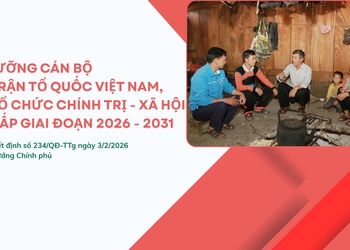 Bồi dưỡng cán bộ Mặt trận Tổ quốc Việt Nam, các tổ chức chính trị - xã hội các cấp giai đoạn 2026 - 2031