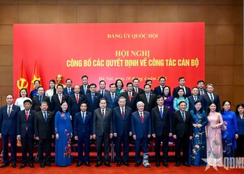 Tổng Bí thư, Chủ tịch nước Tô Lâm trao quyết định về công tác cán bộ tại Đảng ủy Quốc hội