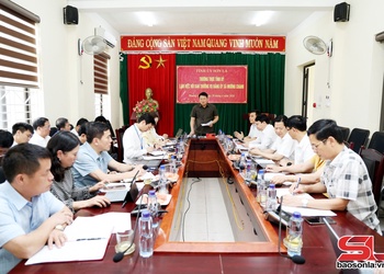 Thường trực Tỉnh ủy làm việc với Ban Thường vụ Đảng ủy xã Mường Chanh