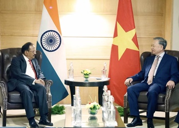 Tổng Bí thư, Chủ tịch nước Tô Lâm tiếp Cố vấn An ninh Quốc gia Ấn Độ