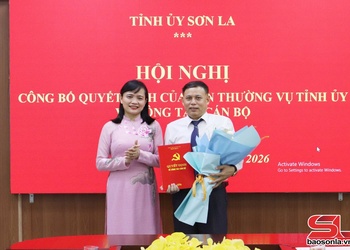 Công bố Quyết định của Ban Thường vụ Tỉnh ủy về công tác cán bộ