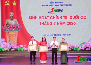 Báo và Phát thanh, truyền hình Sơn La sinh hoạt chính trị dưới cờ tháng 7
