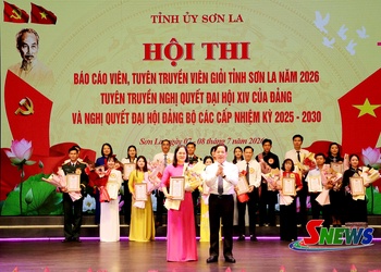 Hội thi báo cáo viên, tuyên truyền viên giỏi tỉnh Sơn La năm 2026 thành công tốt đẹp