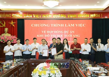 Ký kết hợp đồng dự án Khu đô thị dọc suối Ang