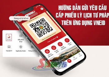 Hướng dẫn gửi yêu cầu cấp phiếu lý lịch tư pháp trên ứng dụng VNEID