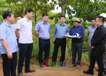 Đồng chí Đặng Ngọc Hậu kiểm tra, tháo gỡ khó khăn, vướng mắc trong thực hiện các nhiệm vụ tại xã Chiềng Sung