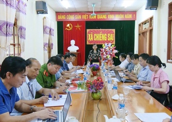 Ban Nội chính Tỉnh ủy làm việc với Ban Thường vụ Đảng ủy xã Chiềng Sại