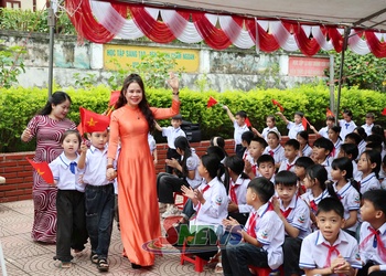 Lễ khai giảng năm học mới tại Trường TH&THCS Bắc Yên