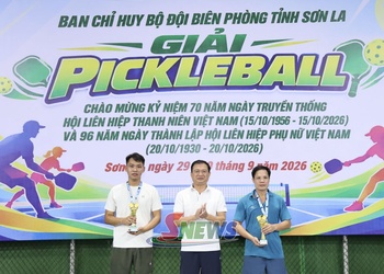 Giải Pickleball 80 năm Ngày truyền thống lực lượng vũ trang Quân khu 2