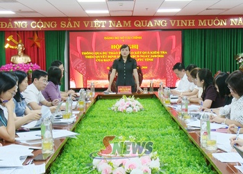 Hội nghị thông qua dự thảo báo cáo kết quả kiểm tra đối với Đảng ủy Sở Tài chính
