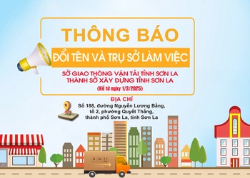 Thay đổi tên và trụ sở làm việc của Sở Giao thông vận tải Sơn La