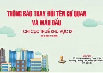 Thông báo thay đổi tên cơ quan và mẫu dấu