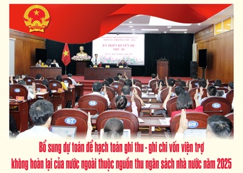 Bổ sung dự toán để hạch toán ghi thu - ghi chi vốn viện trợ không hoàn lại của nước ngoài thuộc nguồn thu ngân sách nhà nước năm 2025